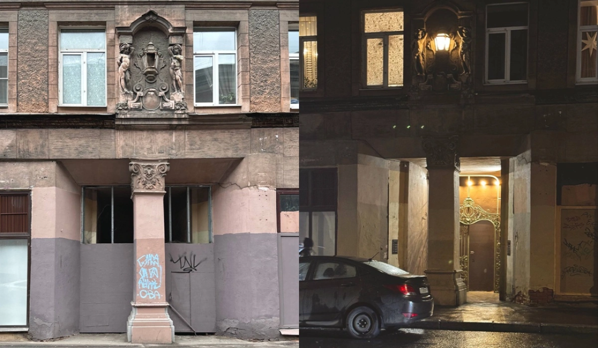 В Петербурге восстановили утраченный вход дома XIX века