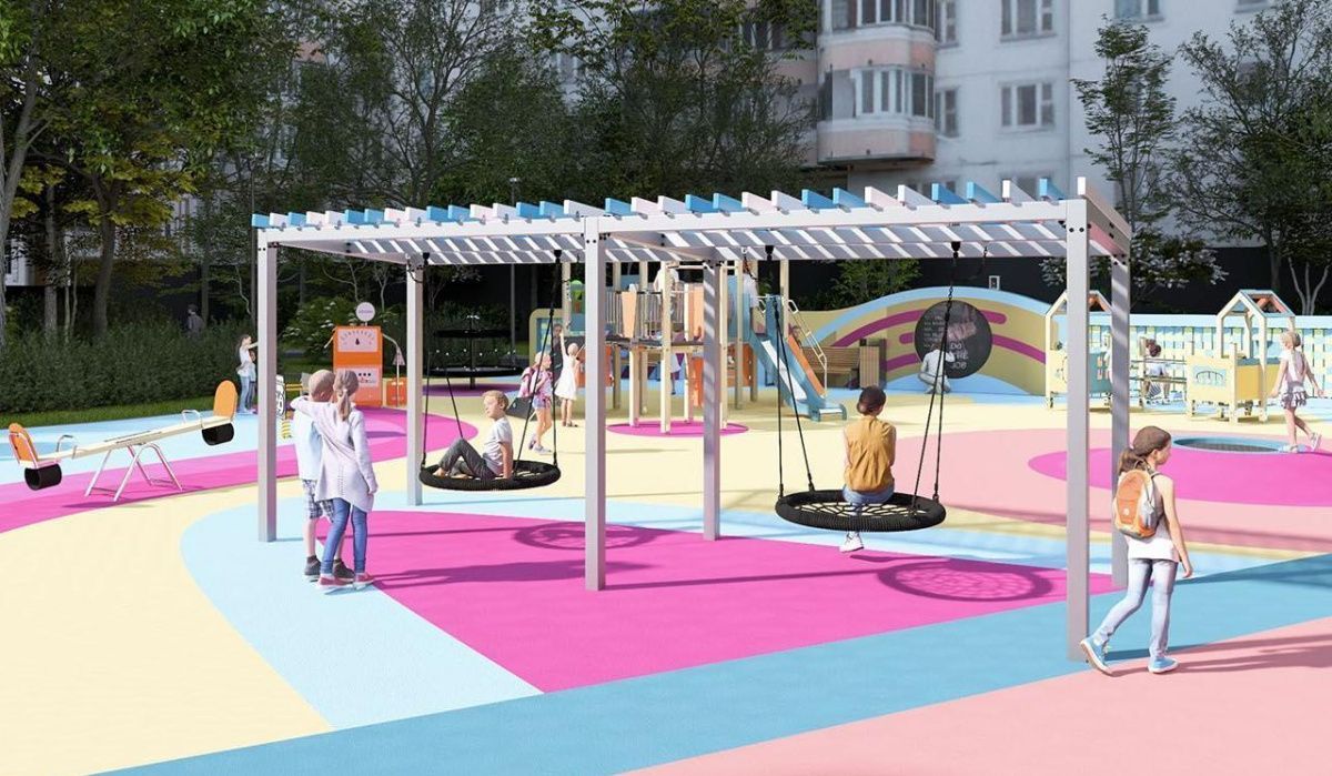 В районе Отрадное обновят детские и спортивные площадки